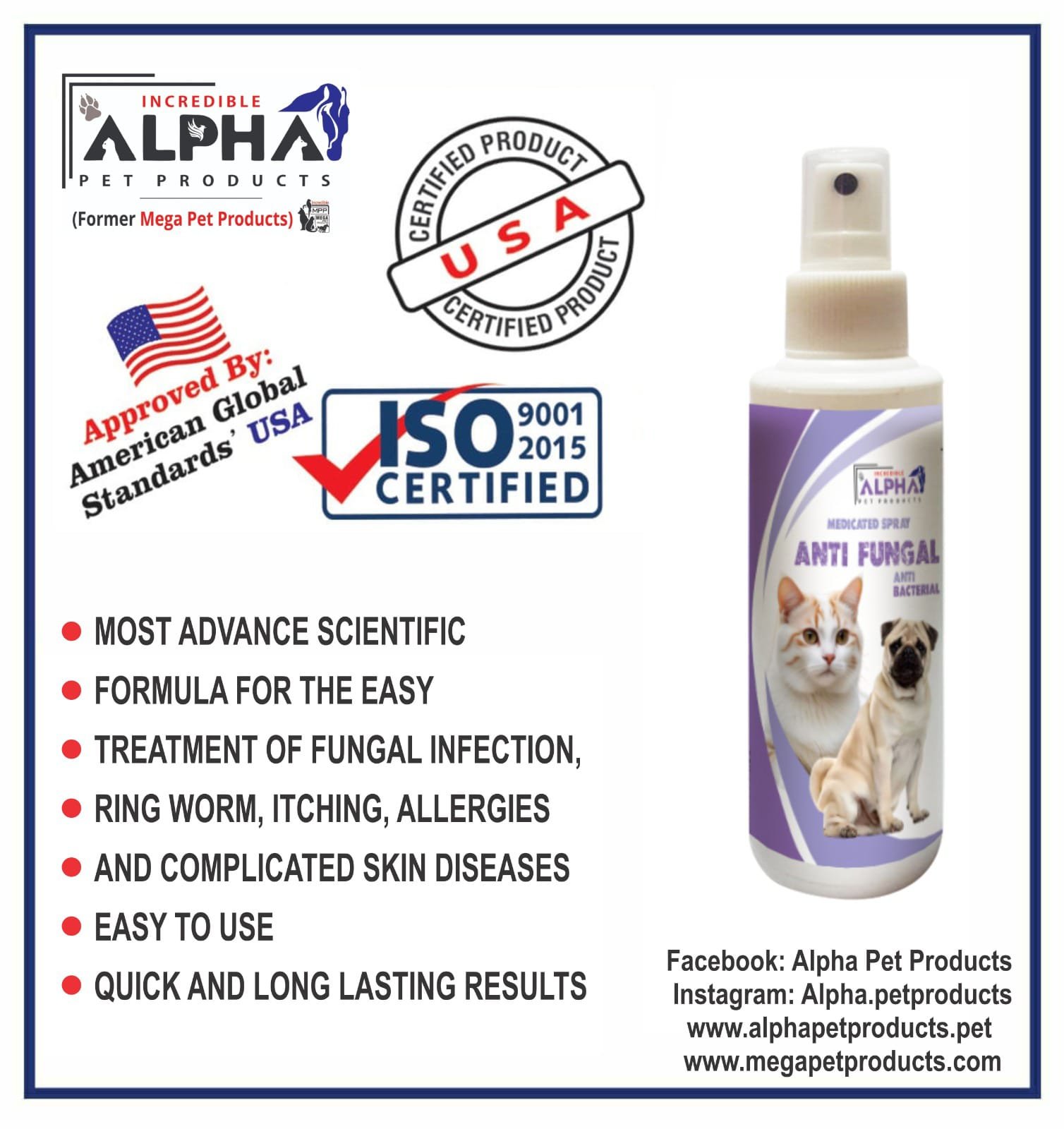 Anti Fungal Spray For Cats and Dogs Anti Fungal Spray For Cats and Dogs