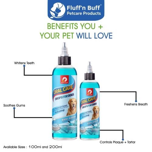 Fluff & Buff Oral Care Liquid for Dogs (100ml)