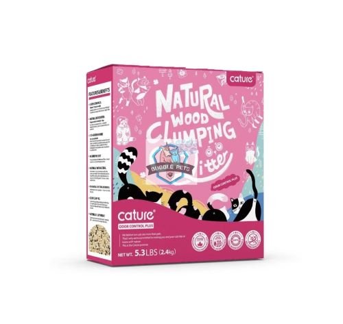 Natural Wood Clumping Cat Litter-Odor Control+Antibacterial